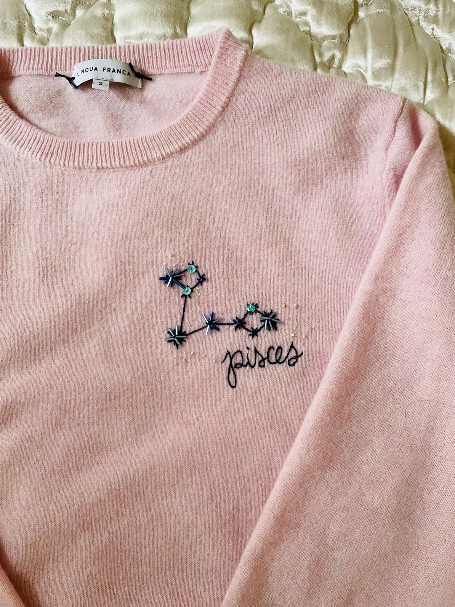 Custom Women's 100% Cashmere Zodiac Sweater