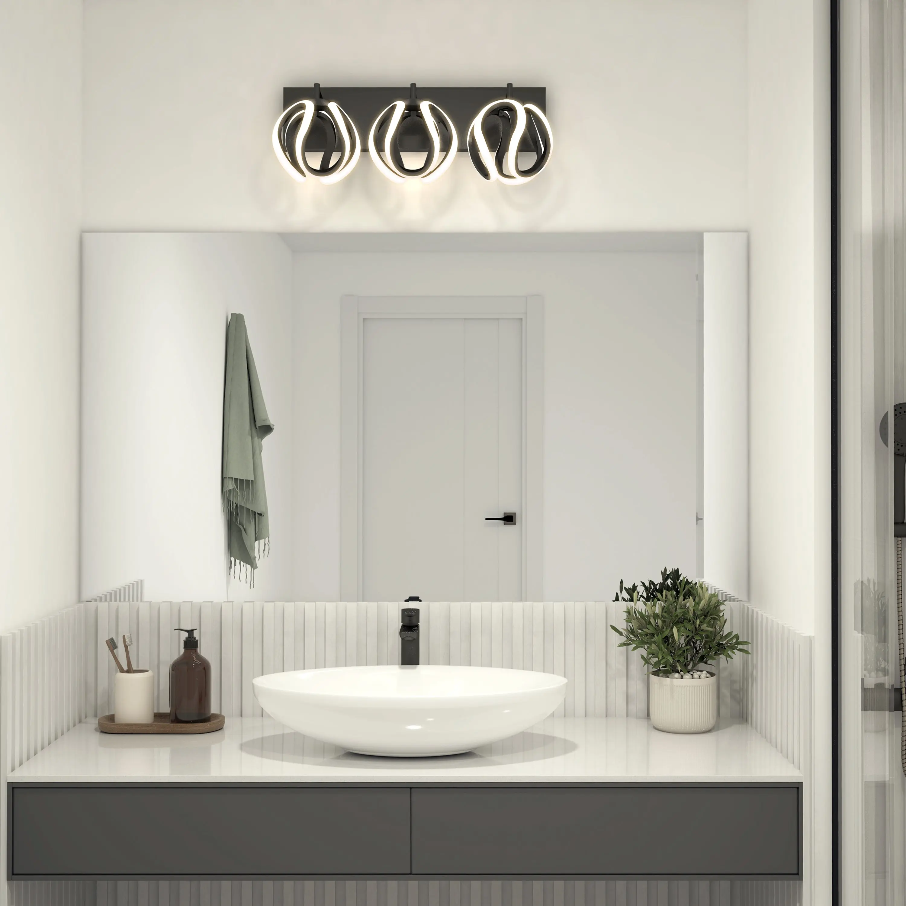 Vivaldi LED contemporary bathroom vanity light 3 CCT Vivaldi LED contemporary bathroom vanity light 3 CCT