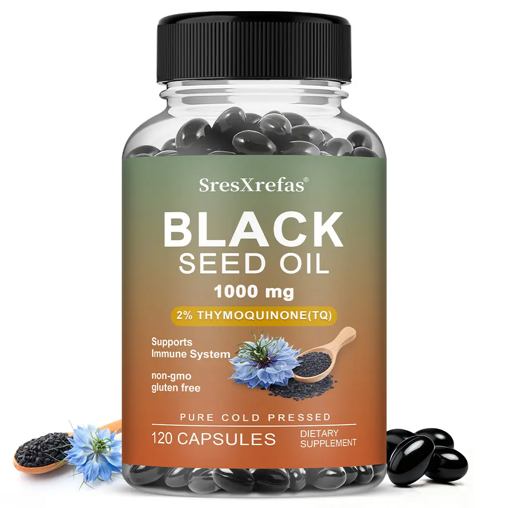 Black seed oil Health Supplement , ​​Supports Immune Health, 120 Capsules