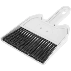 Small Dustpan and Brush Set, Piggy-Shaped Mini Hand Broom Dustpan Portable Handheld Sweeper Dust Pan Brush Nesting Tiny Cleaning Broom for Desktop Pet Nest