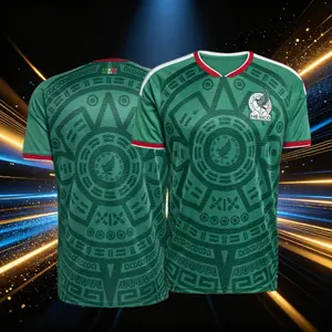 2026 Mexico Home Green Short Sleeve Soccer Jersey Fans