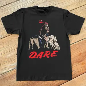 'D.A.R.E BIGGUMS' BLACK T-SHIRT, Vacation Outfits Shirt, Masters 2025 Merch, Unisex Vintage Graphic Tees Gothic Grunge Y2k Emo Scene Amity Affliction Style Clothes Men Women Streetwear