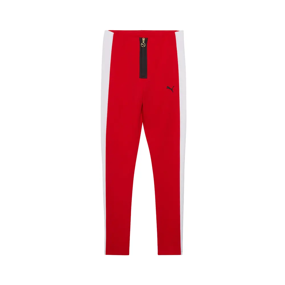 PUMA Womens T7 Zip Leggings Casual - Red