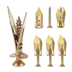 240PCS Self-Drilling Drywall Anchors Kit - No Drill Needed Easy Hang for Home & Office - Includes 120 Anchors & 120 Screws for Quick Installa