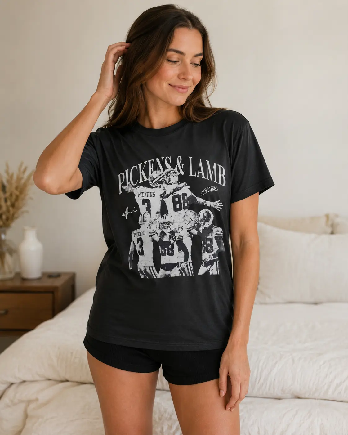 CeeDee Lamb and George Pickens Vintage Football T-Shirt, Retro Dallas Cowboys Graphic Tee, 90s Game Day Fan Shirt, Gift for Men and Women