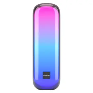 Portable Bluetooth Speaker, Wireless Speaker with LED Lights, TWS Paring, Stereo Loud Audio Sound for Party/Family Gathering/Beach/Outdoor, TF Card/Aux Input, USB Playback, Compact, Gift for Christmas