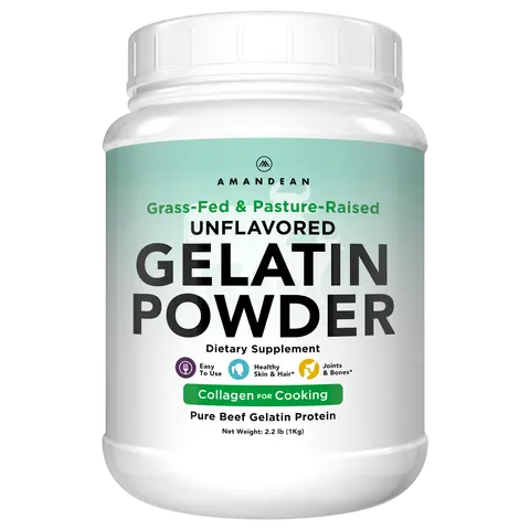 Amandean Premium Grass-Fed Gelatin Powder (1kg) – Health & Nutrition Supplement for Skin Care