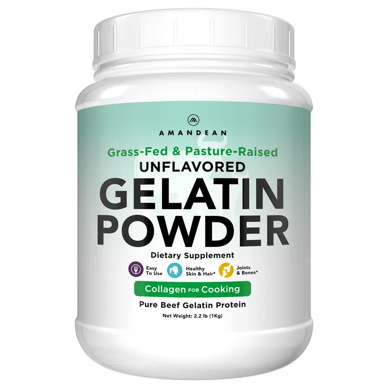 Amandean Premium Grass-Fed Gelatin Powder (1kg) – Health & Nutrition Supplement for Skin Care