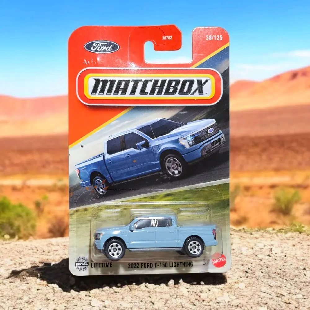 Matchbox 2022 Ford F-150 Lightning Die-Cast Truck – 1:64 Scale Collectible Model (Blue)