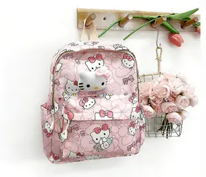 Sanrio Hello Kitty Backpack - Iconic Design for School Travel & Daily Use - Comfortable Carry for Fans