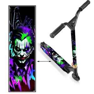 1 Clown Graffiti Scooter Sticker, Overseas Style - Install non-slip PVC material decals, easy to paste, suitable for Halloween