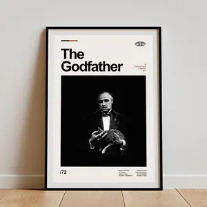 The Godfather Poster, The Godfather Movie Print, Movie Poster, Art Print, Wall Decor, High Quality, Custom Poster, Room Decor, Dad Gifts