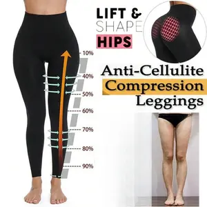 Essentials High-Waisted Shaping Leggings,Anti Cellulite Women High Waisted Shaping Leggings Compression Slimming Shapewear Body Shaper Black Pants Fabric Spandex