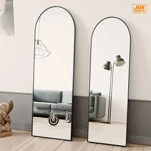 Joyfinity Floor Mirror, Full Length Mirror with Stand, Arched Wall Mirror, Leaning for Living Room Bedroom Cloakroomdecorating Aluminium Interior Design Home Goods