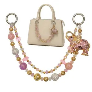 Elephant Bag Accessories,Decorated Handbag Strap, Fashionable Elegant Chain Strap for Handbag, Shoulder Crossbody Bag, Short Handle Replacement Charms