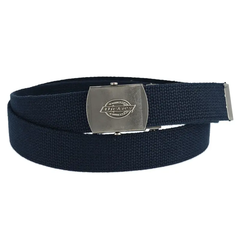 Dickies Men's Adjustable Fabric Belt with Military Buckle, Casual And Jean Belts