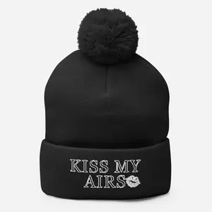 Kiss My Airs Pom-Pom Beanie