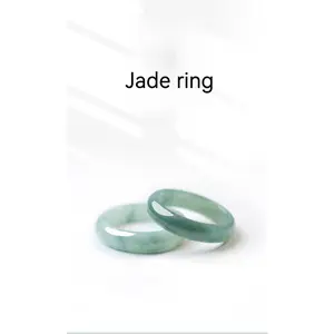Natural Tight Jade Ring Minimalism Green Crystal Stacked Ring Natural Gemstone Ring Bohemian Jewelry Gift for Her