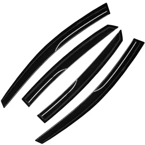 For 2011-2016 Hyundai Elantra Window Visors Wind Deflectors Sun Rain Guards Vent JDM Mugen Style