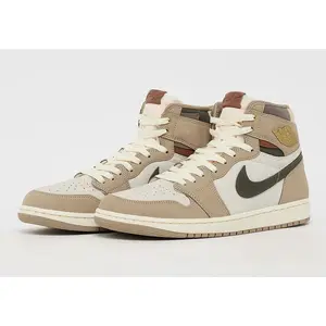 Women's Air Jordan 1 High OG "Shop Jacket" FD2596-201 Fashion Athletic Sneaker