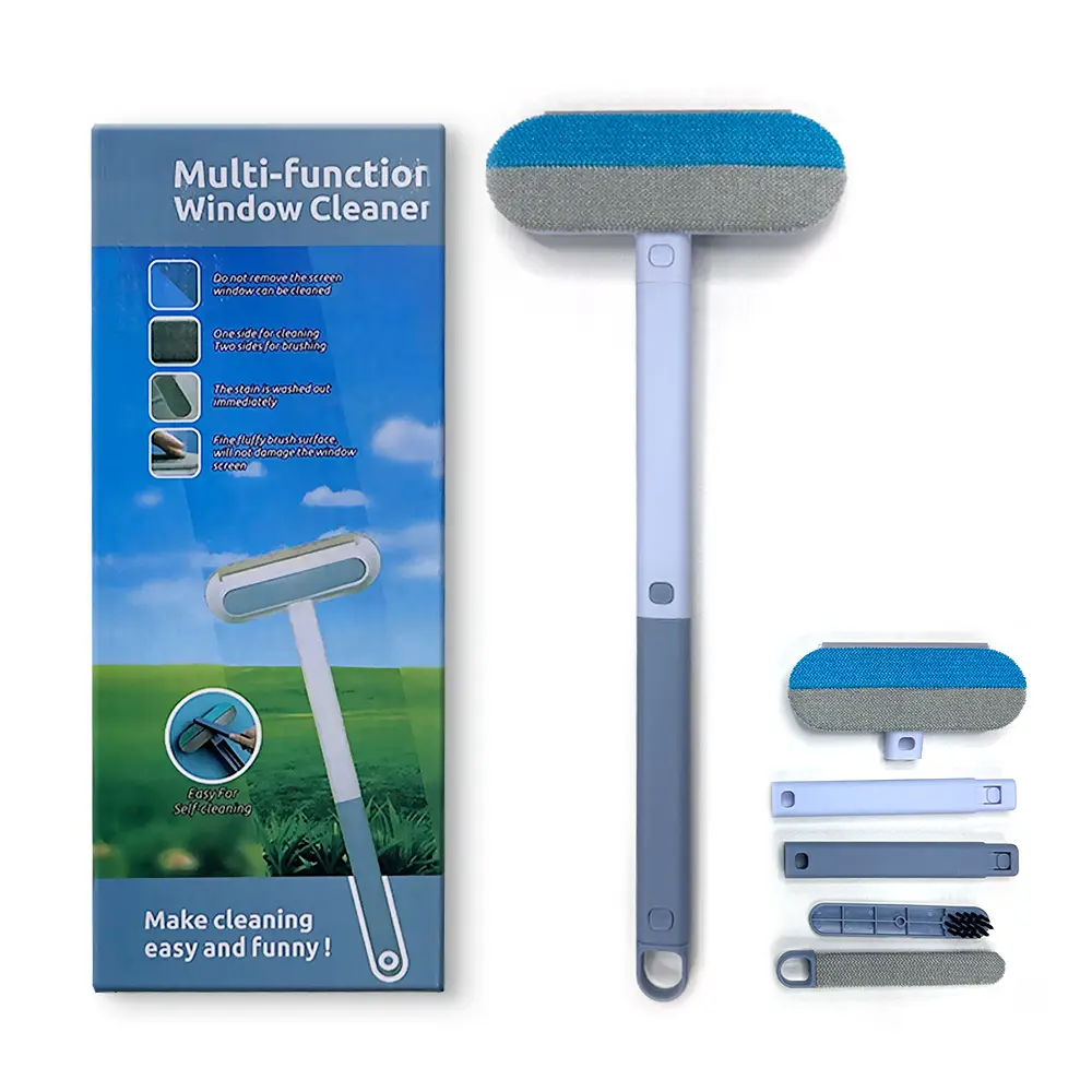 【4 in 1】Pet Hair  Tool, Multi-functional, Reusable, Washable Lint Cleaner for Dog and Cat Hair, Gentle on Furniture, Effective on Carpets, Clothing, Bedding,Pet Hair Remover for Furniture, Cat/Dog Hair Remover with Extra long Handle Adjustable
