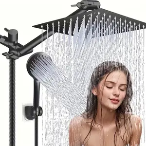 Shower Kit - 12-Inch Abs Starry Sky Top Spray Gun Handheld Shower Head Concealed Shower Kit, Durable & Stylish Design
