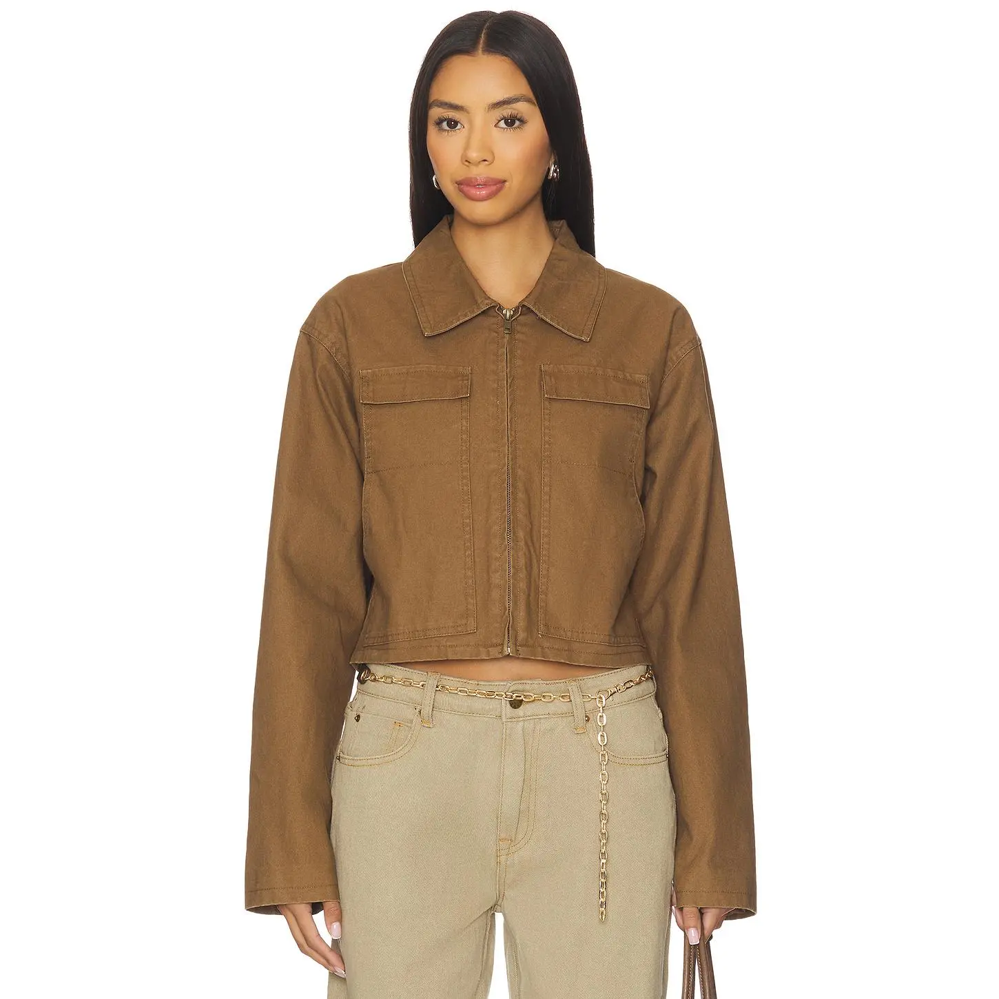 LIONESS Nautica Jacket in Chocolate LIONESS Nautica Jacket in Chocolate