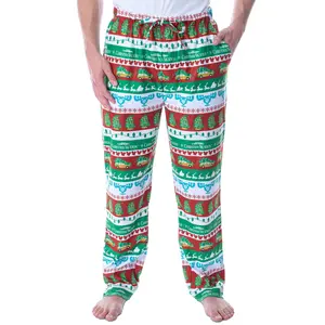 National Lampoon's Christmas Vacation Men's Fair Isle Adult Loungewear Sleep Pajama Pants