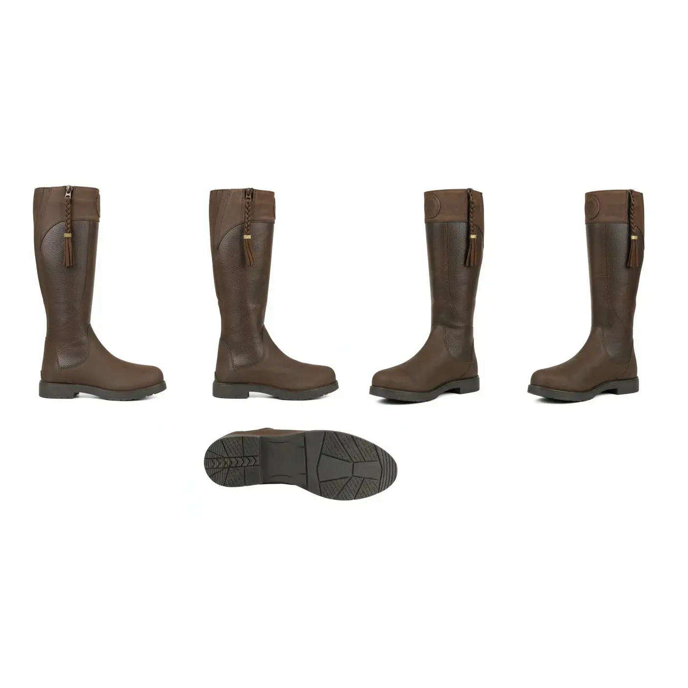 Shires Moretta Pamina Country Boots Brown - Waterproof Leather All-Terrain Riding Boots - Multiple Sizes