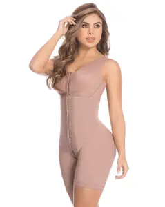 Delie Fajas High Compression Mid-Thigh Post-Surgical Girdle with Bra