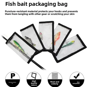 New PVC transparent waterproof bait protection bag Luya fishing gear bait protective cover bait storage