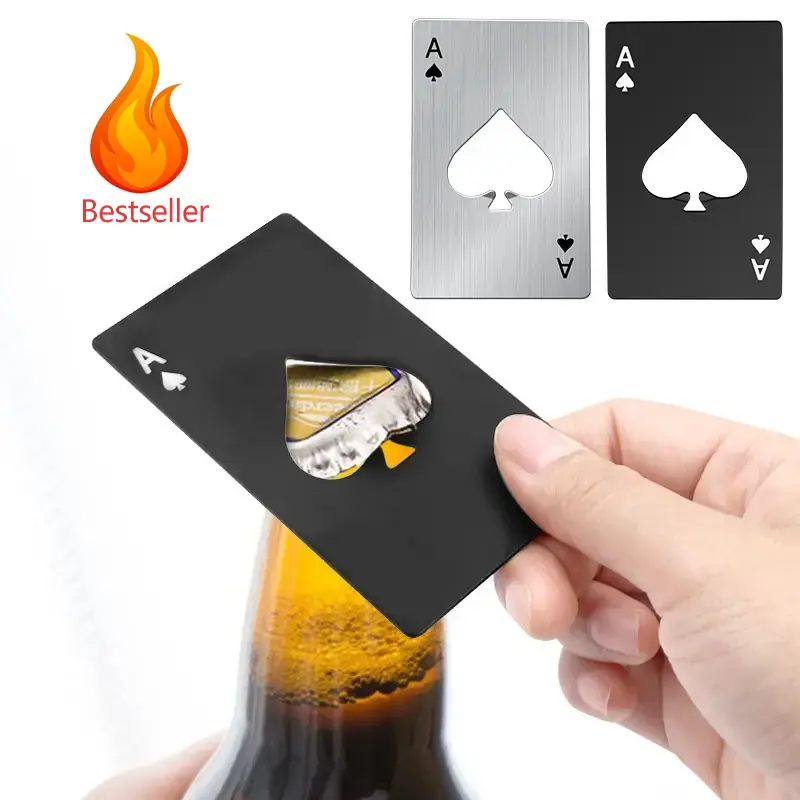 Ace Design Bottle Opener Set, 2pcs Stainless Steel Bottle Cap Remover, Portable Beer Opener, Home Bar Accessories, Kitchen Utensils & Gadgets