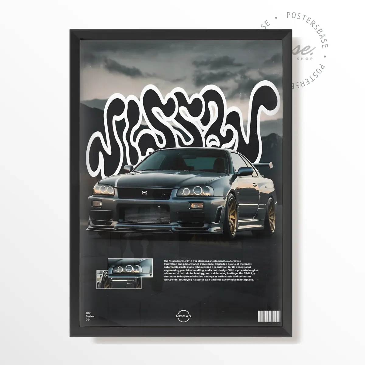 DICH-NissanSkylineGTRR34 Poster - Unframed #10187