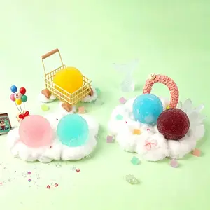 Handmade Crystal Mochi Ball Squish Toy Soft Stress Relief Fidget Sensory Play Set for Relax & Gifting#Summervibes