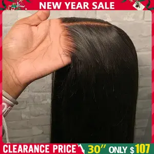 Glueless Wig 9x6 7x5 6x4 Real Human Hair Wigs 150% Density Bone Straight Wig HD Transparent Pre Cut Lace Closure Wig Easy To Go No Glue Need Natural Color