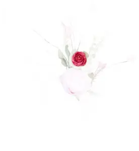19" Rose Hydrangea Flower Spray (Mauve/Pink/Light Pink)