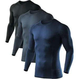 ATHLIO Men'S UPF 50+ Long Sleeve Compression Shirts, Water Sports Rash Guard Base Layer, Athletic Workout Shirt Athlio LTD