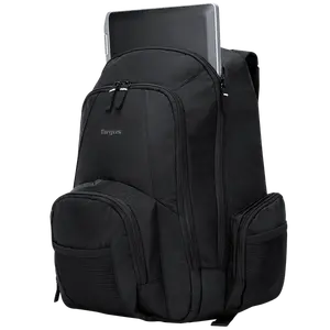 Targus 16" Groove Laptop Computer Backpack - Black (CVR600) Water Resistant for Business and Travel lightweight nylon Classic Adjustable for Men Women