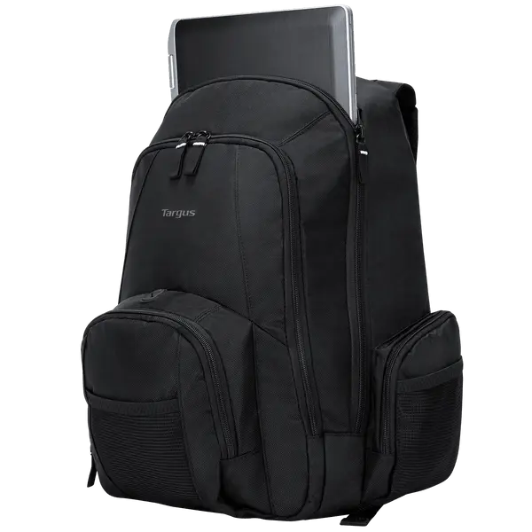 Targus 16" Groove Laptop Computer Backpack - Black (CVR600) Water Resistant for Business and Travel lightweight nylon Classic Adjustable for Men Women
