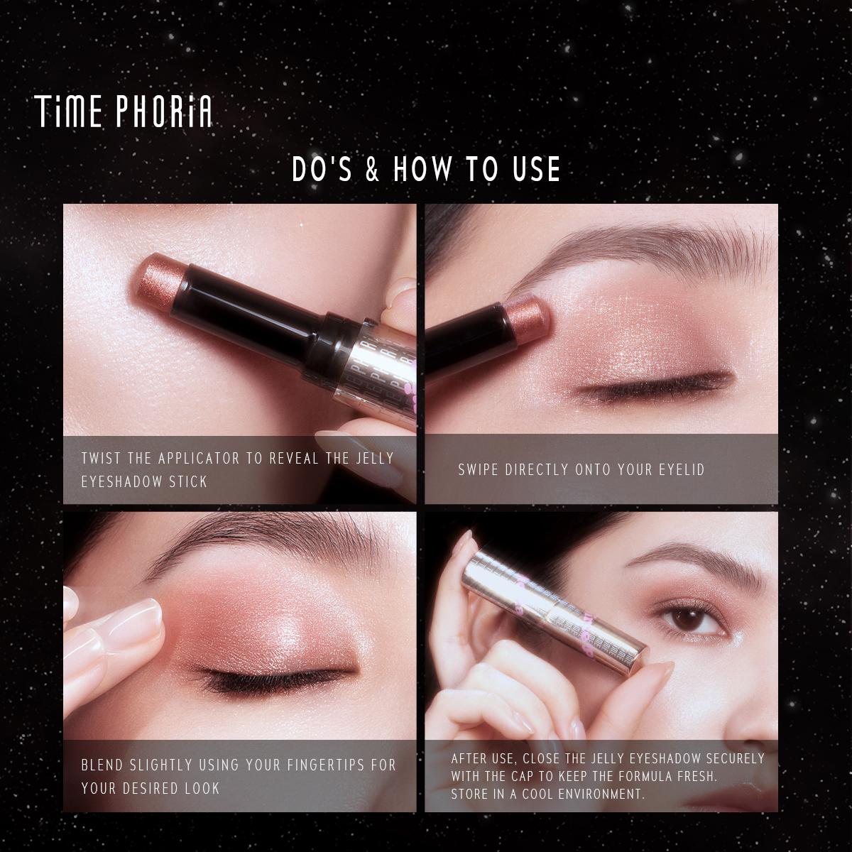 [TIMEPHORIA] New Launch Gel Eyeshadow Stick - Illumina Jelly Eyeshadow Stick for Versatile Looks and Easy Application