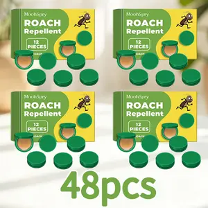 MoonSpry Powerful Roach Killer Kit - Fast-Acting Cockroach Gel Bait & Traps for Indoor Kitchen & Home, Professional Infestation Treatment