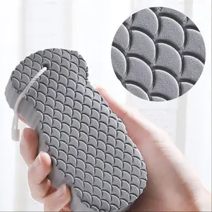 Bath Brush Deep exfoliating body sponge, the ultimate skin purification and massage tool, practical physiotherapy quality exfoliator, Exfoliating net loofah, Exfoliating Mesh Sponge, Body Scrubber, Exfoliating Net Sponges