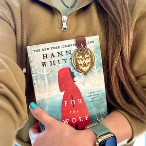 Wooden Magnetic Wolf Bookmark