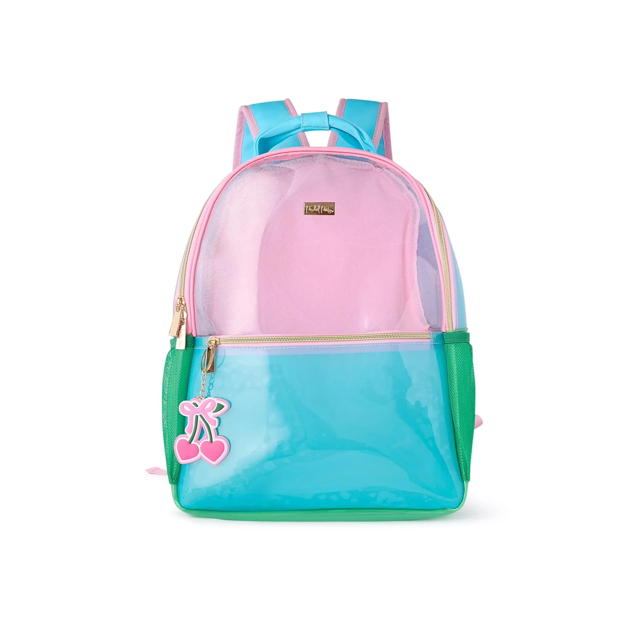 Color-Block Jelly Backpack - Backpacks for School, Lightweight Office Stationery Carry Bag