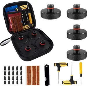 Jack Pads Lifting Jack Pad for  Model 3/Y/S/X  Pucks Accessories with Tire Repair Tools Kit for   2016 to 2026,4 Pucks with Storage Case