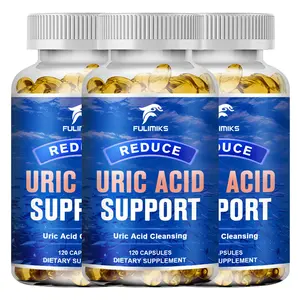 Uric Acid Cleansing Capsules  - with Tart Cherry, Celery Seed , Citric Acid, Green Coffee Bean, Cleanse & Kidney Support, Joint Support Supplement - 3 Bottles