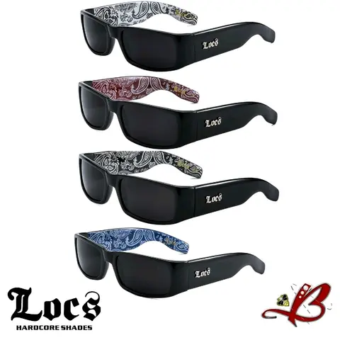 LOCS BANDANA Sunglasses | Classic Gangster Cholo Mad Dog OG Eyewear Shades tiktok shop glasses