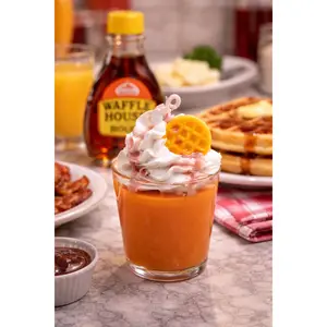 Waffle Syrup Pastry Dessert Candle inspired by the Waffle House