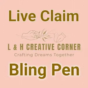 L & H Creative Corner Live Claim Bling Character Pen Custom Designed Unique Characters Personalized Writing Tool
