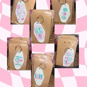 Pickleball Hotel Style Keychains